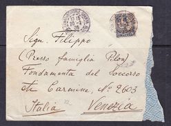 SC13-22 LETTER FROM CONSTANTINOPOL TO VENEZIA. 1905 YEAR. - Briefe U. Dokumente