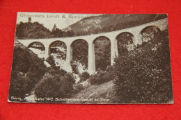 Grisons Engadin Bei Filisur Albulabahn 1905 Advertising Chocolats Lindt & Sprungli - Filisur