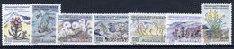 GREENLAND 1989-92 Flowers Set Of 7 MNH / **.  SG 197-203;  Michel 197-98, 205-07, 223-24 - Unused Stamps