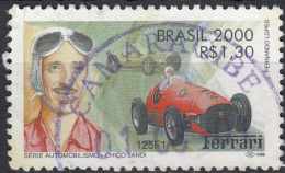 BRAZIL 2000 Motor Racing Personalities - 1r30 Chico Landi And Ferrari 125 Formula 1 Racing Car  FU - Gebraucht