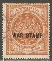 Antigua 1918 Mi# 37 Used - Overprinted - War Stamp - 1858-1960 Crown Colony