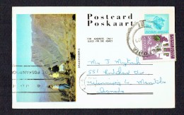 1970  Illustrated Postcard Uprated To Canada - Storia Postale