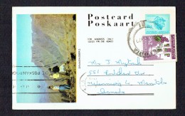 1970  Illustrated Postcard Uprated To Canada - Cartas