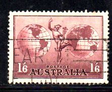 XP3449 - AUSTRALIA 1937 , Posta Aerea Yvert  N. 6  Usata . Dent 13 1/2 X 14 - Usati