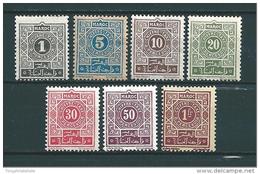 Colonie Francaise   Timbre Taxe  Du Maroc   N°27 A 33  Neufs * - Timbres-taxe