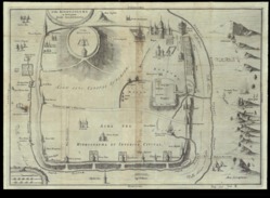 Jerusalem Map 1686. - Gouaches