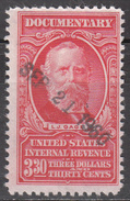 UNITED STATES    SCOTT NO. R674     USED      YEAR  1954 - Steuermarken