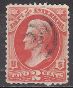 UNITED STATES    SCOTT NO. 016     USED      YEAR  1873 - Dienstzegels