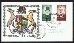 1955  Pretoria 100 Years Oversaes Mailers FDC In Original  Plastic Wrapper - Storia Postale