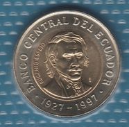 ECUADOR 1000 SUCRES 1997 KM# 103  Bi-métallique Central Bank EUGENIO ESPEJO - Ecuador