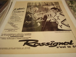 ANCIENNE PUBLICITE ROSSIGNOL C EST LE SKI - Wintersport