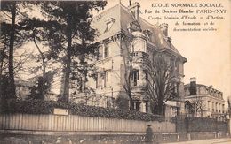 PARIS-75016- ECOLE NORMALE SOCIALE , 56 RUE DU DOCTEUR BLANCHE - District 16