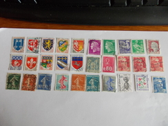 TIMBRE France Lot De 30 Timbres à Identifier N° 579 - Lots & Kiloware (mixtures) - Max. 999 Stamps