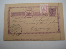 1895 , Letter Card Send To Germany , Very Good Contition - Storia Postale