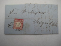 1872 ,  WANGERIN   , Klarer Stempel Auf Brief Mt Inhalt - Lettres & Documents