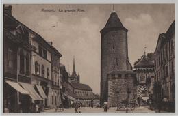 Romont - La Grande Rue - Animee - Photo: Franco-Suisse - Romont