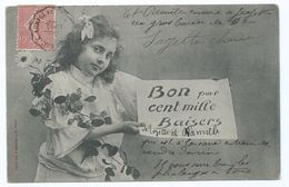 2846 Fille Fillette Bon Pour Cent Mille Baisers Semeuse Convoyeur Capdenac à Aurillac 1905 Burgel Buis - Andere & Zonder Classificatie