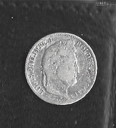 LOUIS PHILIPPE 1  1/2 Franc  Argent 1843 - 1/2 Franc