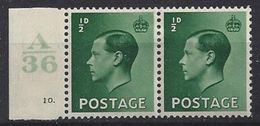 GB 1936 KE VIII (*) MH SG.457. Mi.193x (A/36 10.) - Nuovi