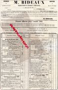 85- LUCON- RARE CATALOGUE IMPRIMEUR LIBRAIRE DE LA GENDARMERIE-M. BIDEAUX-IMPRIMERIE-PAPETERIE-1904- - Druck & Papierwaren