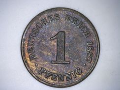 ALLEMAGNE - 1 PFENNIG 1887 A - 1 Pfennig