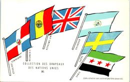 FANTAISIES - DRAPEAUX -- République Dominicaine - Roumanie - Royaume Uni - Savador - Suède - Syrie - Sonstige & Ohne Zuordnung