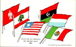 FANTAISIES - DRAPEAUX -- Laos - Liban - Libéria - Libye - Luxembourg - Mexique - Other & Unclassified