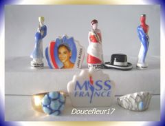 Miss France ... Lot De 8 Fèves ... Ref AFF : 121-2005...(pan 002) - Personen