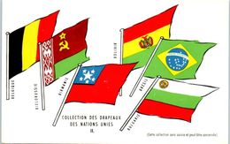 FANTAISIES - DRAPEAUX -- Belgique - Bielorussie - Birmanie  Bolivie  Brésil Bulgarie - Other & Unclassified
