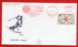 FDC JEUX OLYMPIQUES SAPPORO  5 2 1972 - Winter 1972: Sapporo