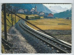 CPM - La Voie Ferrée Moderne - Suisse , BVZ , (Brigue Viège Zermatt ) Voie Métrique .Longs Rails Soudés Sur Traverses RS - Matt