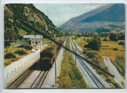 CPM - La Voie Ferrée Moderne - Suisse ,CFF Et BVZ (Brigue -Viège- Zermatt ) à Voie Métrique .Longs Rails Soudés - Matt