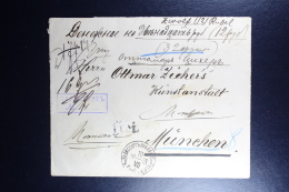 Russian Latvia : Registered Cover 1903 Livland Salisburg Mazsalaca To Munchen Wertbrief Waxed Sealed Value Declared - Briefe U. Dokumente