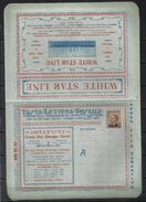 ITALY KINGDOM ITALIA REGNO 1921 BLP Busta Lettera Postale 40 Cent. Pubblicità WHITE STAR LINE NUOVA FIRMATA SIGNED - Francobolli Per Buste Pubblicitarie (BLP)