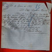 Courrier Espagne Ricardo Andrés Lobejon Villarramiel 1899 - écrit En Espagnol - Spanje