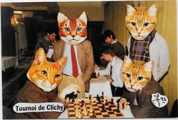 CPM échecs Chess Non Circulé Chat Cat Clichy - Echecs
