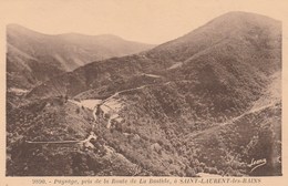 SAINT LAURENT LES BAINS   07  ARDECHE  CPA  ROUTE DE LA BASTIDE - Otros & Sin Clasificación