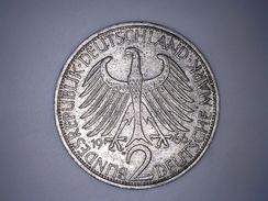République Fédérale Allemande, 2 Mark, 1966 J, Hambourg - 2 Marchi