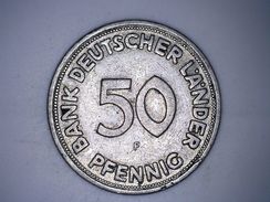 Allemagne - 50 Pfennig 1949 F - 50 Pfennig