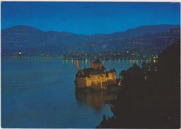 SUISSE,SWITZERLAND,SWISS, HELVETIA,SCHWEIZ,SVIZZERA ,VAUD,MONTREUX,chateau De Nuit - Montreux