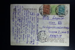 Russia : Postcard 1936 To Wien Mixed Stamps - Brieven En Documenten