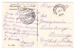 1915? Ansichtskarte Von Dinant Nach Konstanz, Diverse Feldpoststempel - Other & Unclassified