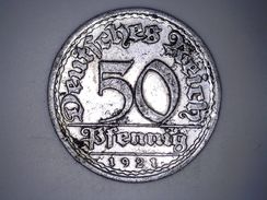 50 PFENNIG 1921 A - 50 Renten- & 50 Reichspfennig