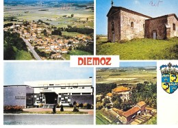 38 - DIEMOZ  -  Multivues - Blason      /38.144 008.8298      CIM -COMBIER Imp à Macon - Diémoz