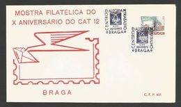 Portugal Cachet Commémoratif  Expo Philatelique Braga FNAT 1973 Event Postmark Stamp Expo - Postal Logo & Postmarks