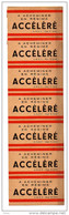 Bande De 7 étiquettes Pour Colis Acheminés Par La SNCF "à Acheminer En Régime Accéléré" - Autres & Non Classés