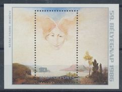 Ungarn  Mi.Nr.  3839 -    Block   185  -postfrisch   Tag Der Briefmarke: Gemälde - Neufs