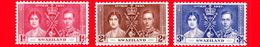 SWAZILAND - Usato - 1937 - Incoronazione Di Re Giorgio VI E Della Regina Elisabetta - Serie Completa - Swasiland (...-1967)