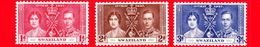 SWAZILAND - Usato - 1937 - Incoronazione Di Re Giorgio VI E Della Regina Elisabetta - Serie Completa - Swaziland (...-1967)