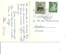 Liechtenstein ( CP De 1953 De Vaduz Vers La Suisse à Voir) - Storia Postale